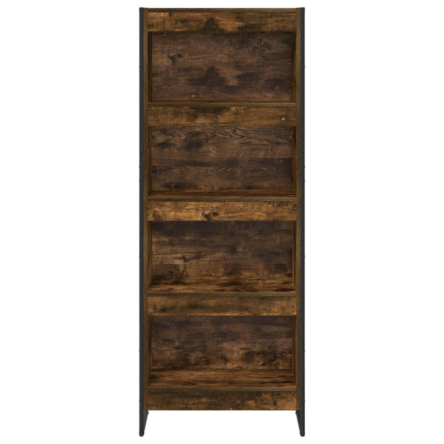 Boekenkast Rook Eik 80 x 30 x 155 cm Bewerkt hout