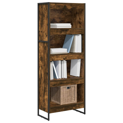 Boekenkast Rook Eik 80 x 30 x 155 cm Bewerkt hout
