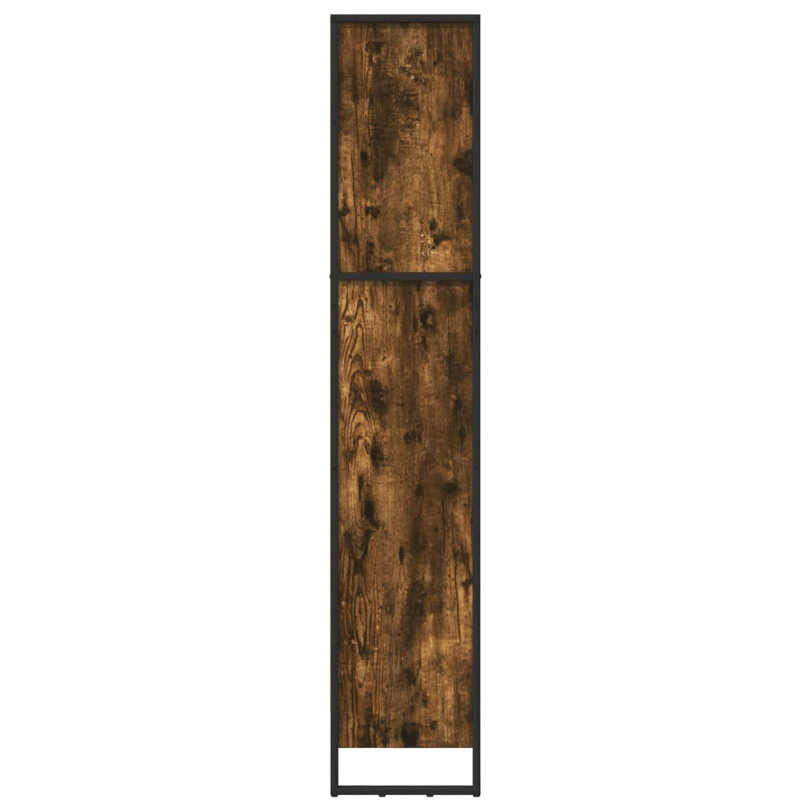 Boekenkast Rook Eik 80 x 30 x 155 cm Bewerkt hout