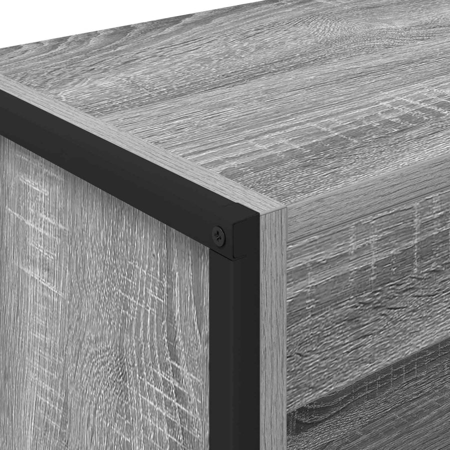 Boekenkast Grijs Sonoma 80 x 30 x 155 cm Bewerkt hout