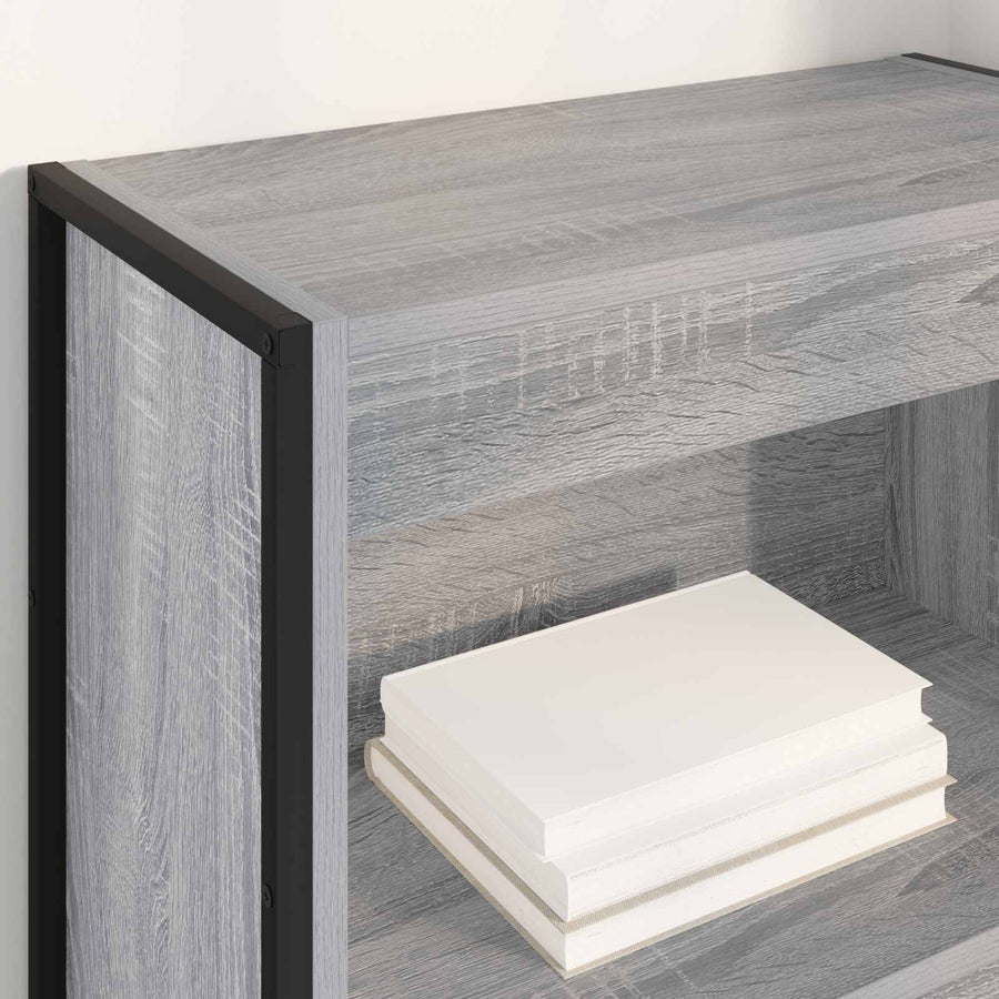 Boekenkast Grijs Sonoma 80 x 30 x 155 cm Bewerkt hout