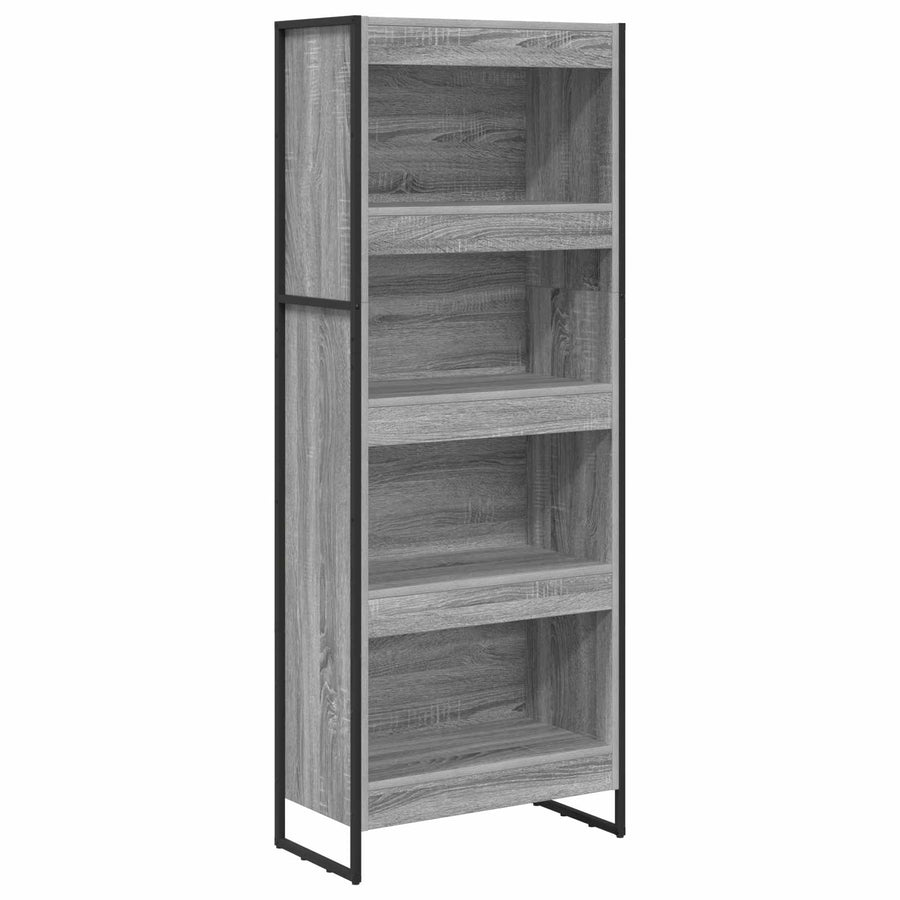 Boekenkast Grijs Sonoma 80 x 30 x 155 cm Bewerkt hout