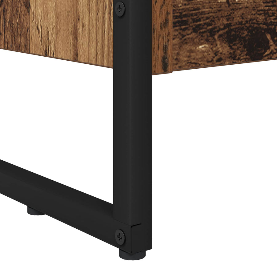 Boekenkast Oud Hout 80 x 30 x 155 cm Bewerkt hout