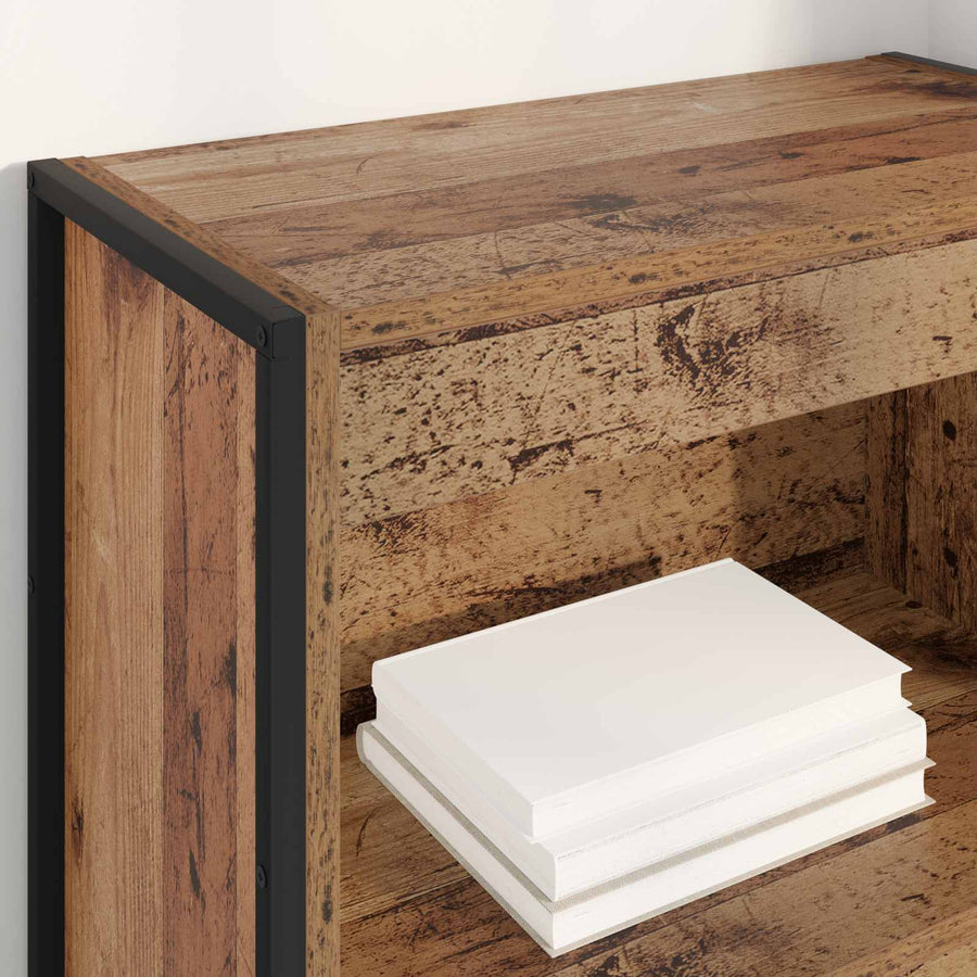 Boekenkast Oud Hout 80 x 30 x 155 cm Bewerkt hout