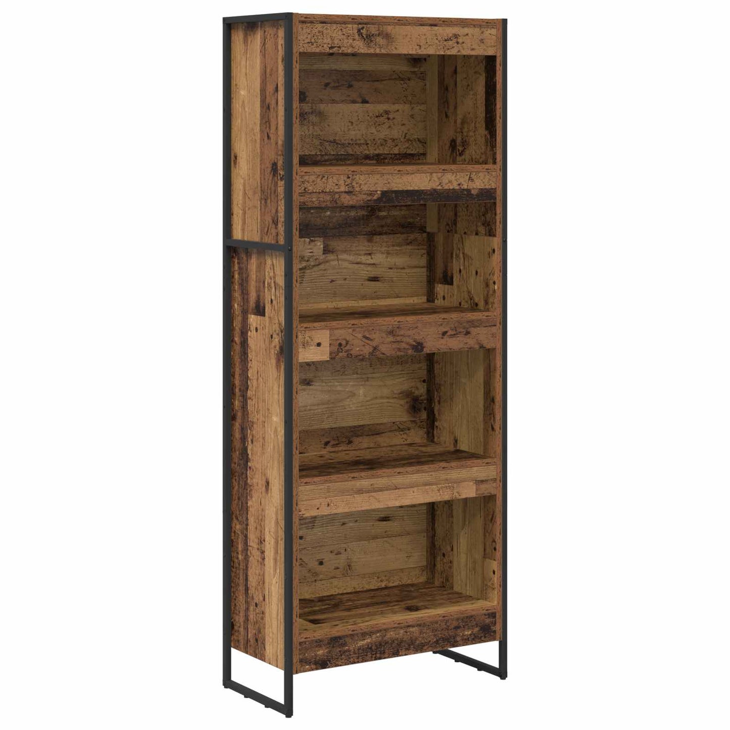 Boekenkast Oud Hout 80 x 30 x 155 cm Bewerkt hout