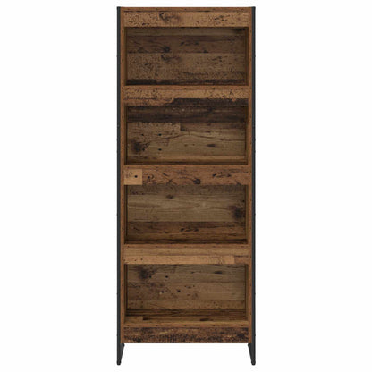 Boekenkast Oud Hout 80 x 30 x 155 cm Bewerkt hout