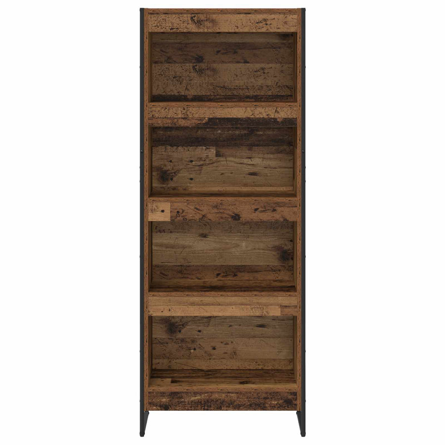 Boekenkast Oud Hout 80 x 30 x 155 cm Bewerkt hout