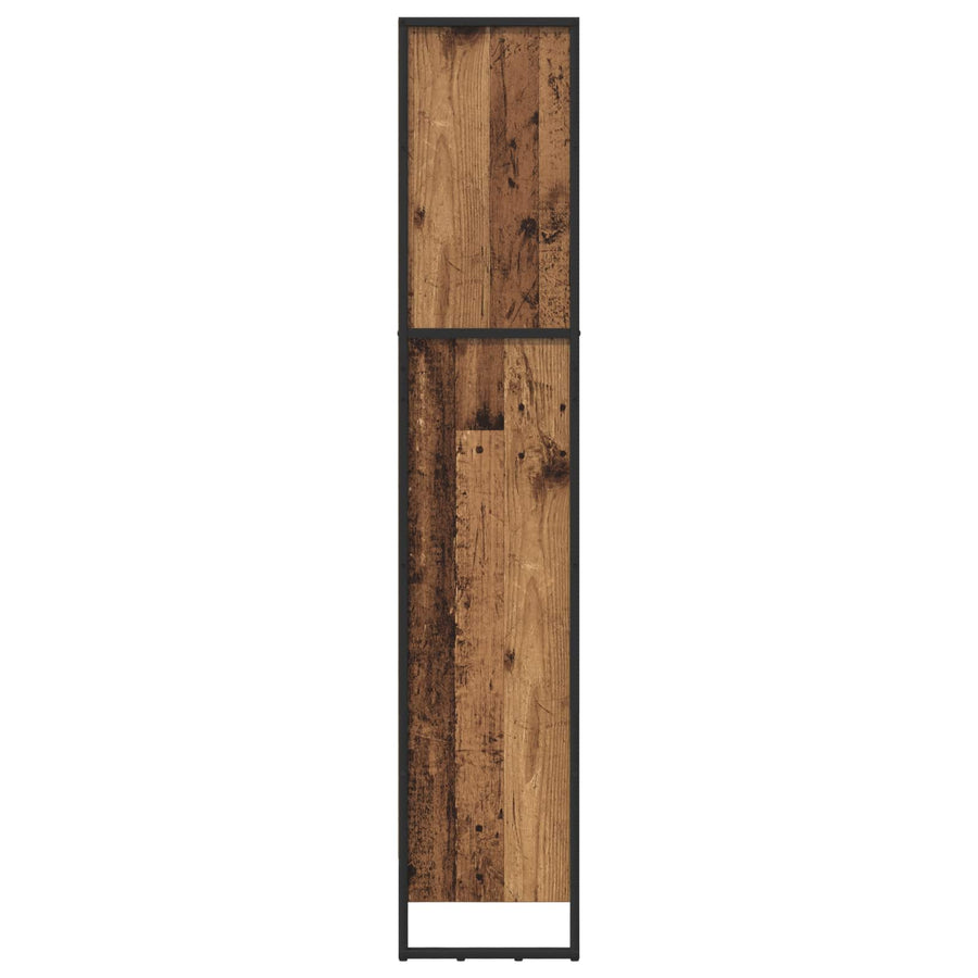Boekenkast Oud Hout 80 x 30 x 155 cm Bewerkt hout