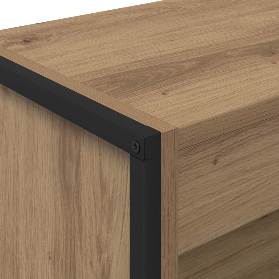 Boekenkast Ambachtelijk eiken 80 x 30 x 155 cm Bewerkt hout
