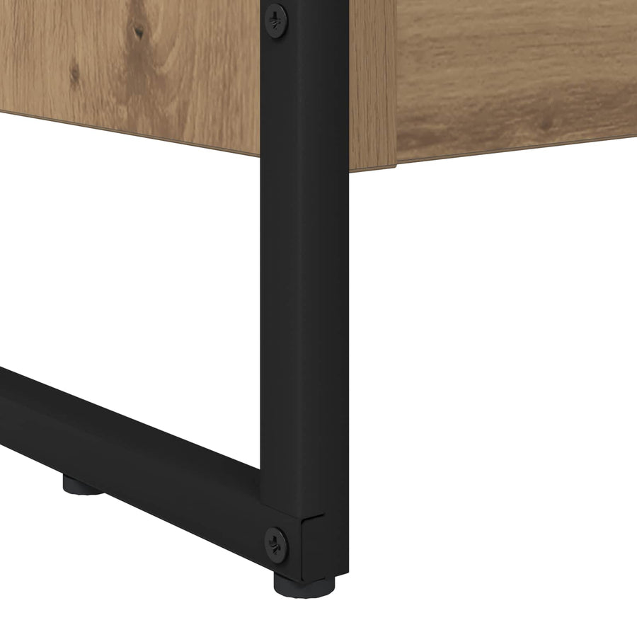 Boekenkast Ambachtelijk eiken 80 x 30 x 155 cm Bewerkt hout