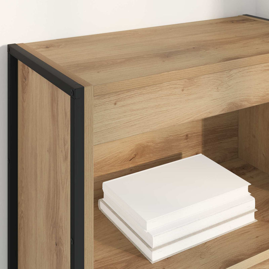 Boekenkast Ambachtelijk eiken 80 x 30 x 155 cm Bewerkt hout