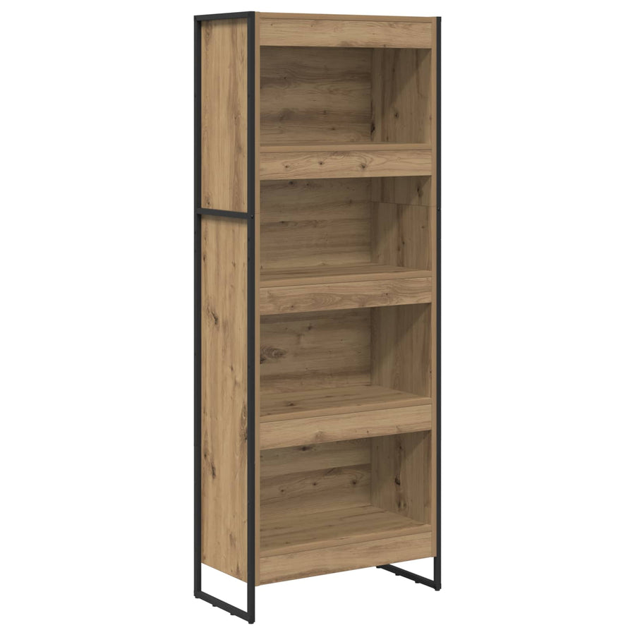 Boekenkast Ambachtelijk eiken 80 x 30 x 155 cm Bewerkt hout