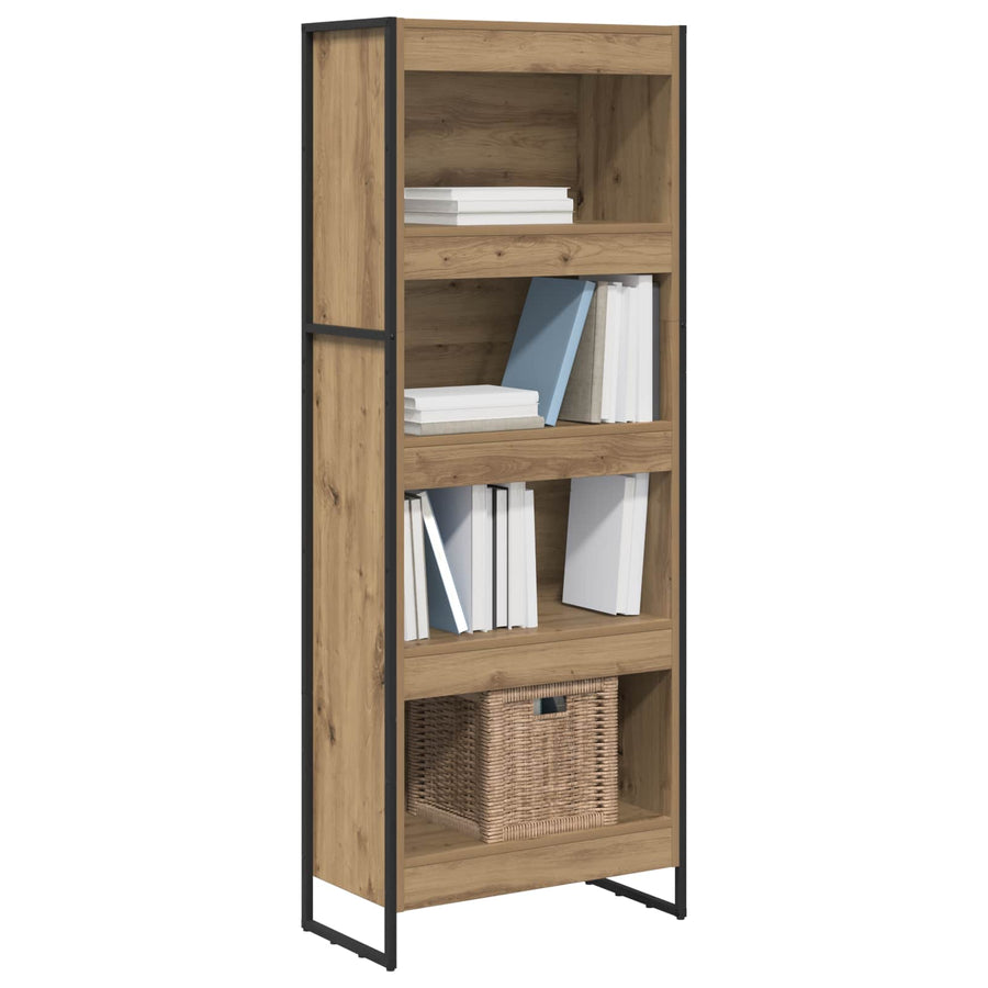 Boekenkast Ambachtelijk eiken 80 x 30 x 155 cm Bewerkt hout