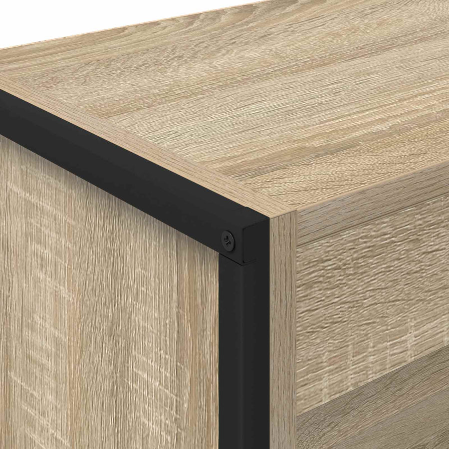 Boekenkast Sonoma 80 x 30 x 155 cm Bewerkt hout