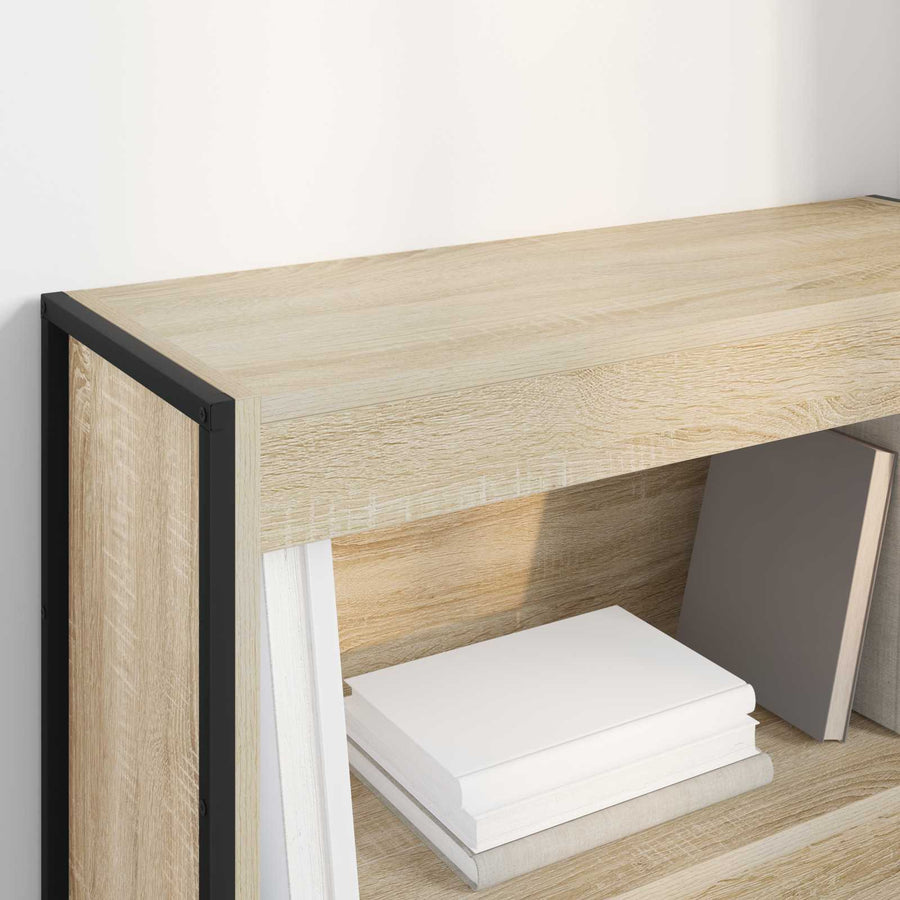 Boekenkast Sonoma 80 x 30 x 155 cm Bewerkt hout