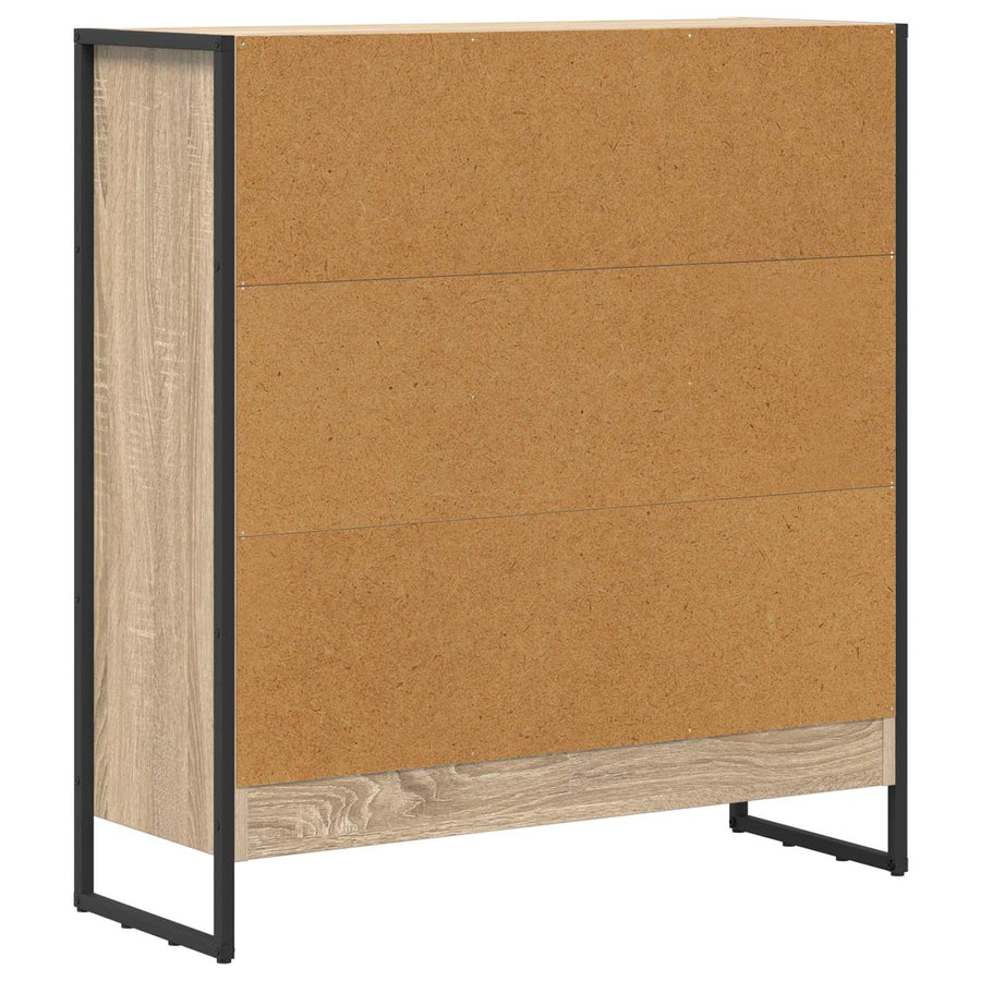 Boekenkast Sonoma 80 x 30 x 155 cm Bewerkt hout