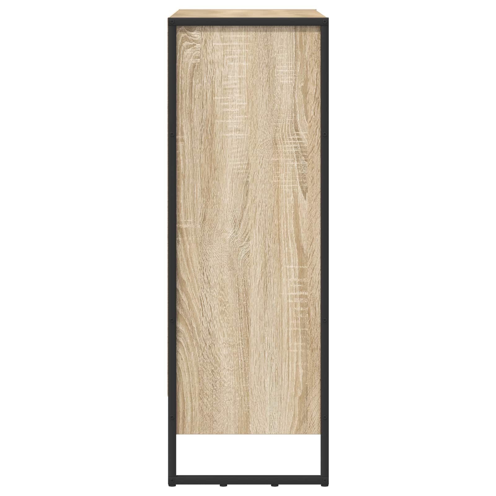 Boekenkast Sonoma 80 x 30 x 155 cm Bewerkt hout