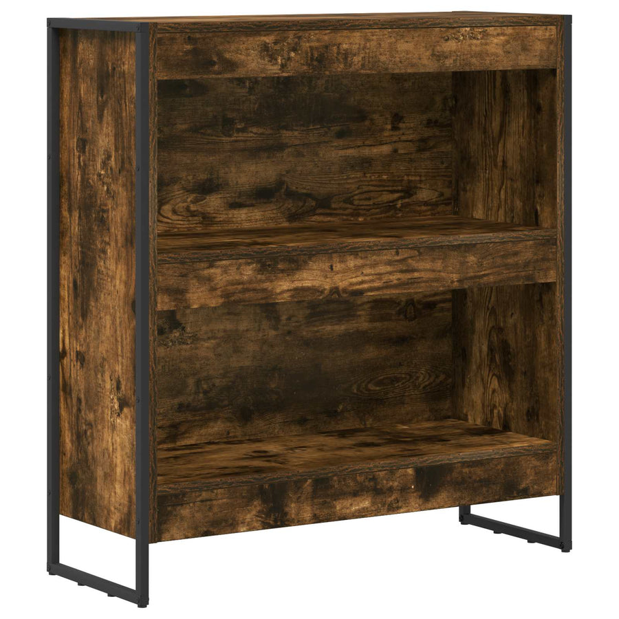 Boekenkast Rook Eik 80 x 30 x 155 cm Bewerkt hout
