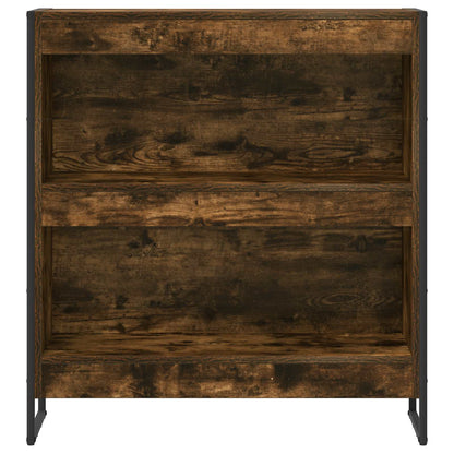 Boekenkast Rook Eik 80 x 30 x 155 cm Bewerkt hout