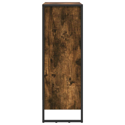 Boekenkast Rook Eik 80 x 30 x 155 cm Bewerkt hout