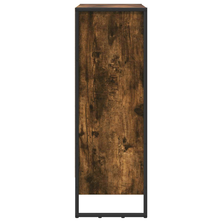 Boekenkast Rook Eik 80 x 30 x 155 cm Bewerkt hout