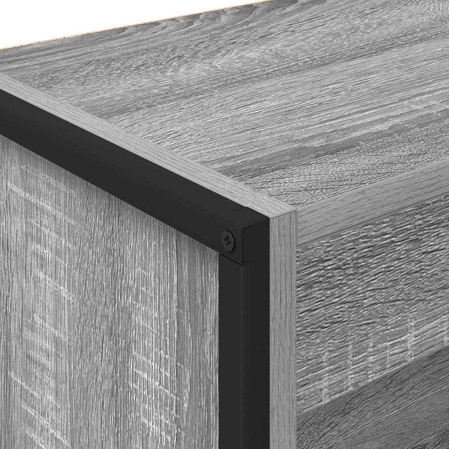 Boekenkast Grijs Sonoma 80 x 30 x 155 cm Bewerkt hout