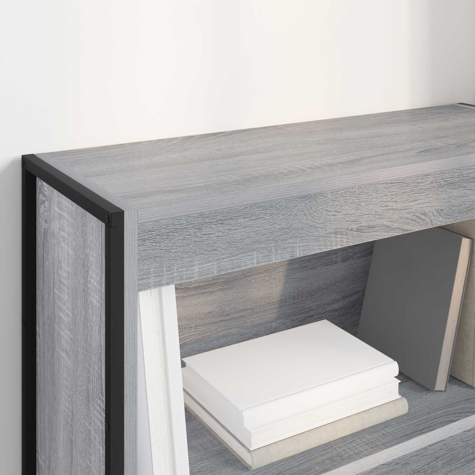 Boekenkast Grijs Sonoma 80 x 30 x 155 cm Bewerkt hout