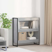 Boekenkast 80x30x86.5 cm grijs sonoma bewerkt hout