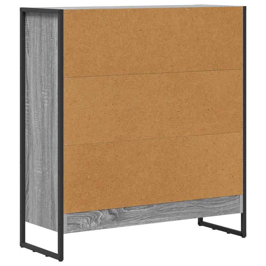 Boekenkast Grijs Sonoma 80 x 30 x 155 cm Bewerkt hout