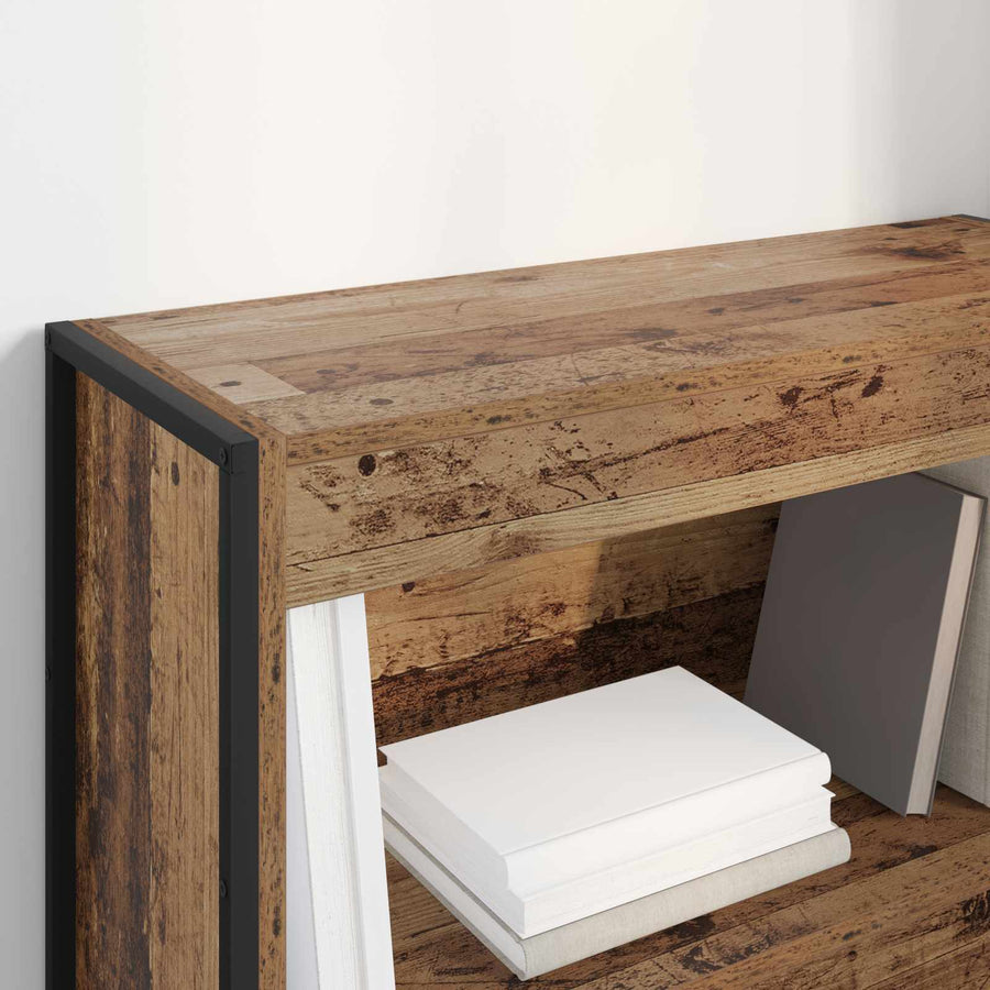 Boekenkast Oud Hout 80 x 30 x 155 cm Bewerkt hout