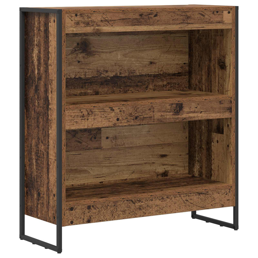 Boekenkast Oud Hout 80 x 30 x 155 cm Bewerkt hout