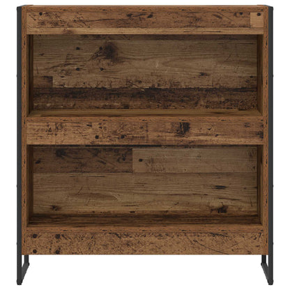 Boekenkast Oud Hout 80 x 30 x 155 cm Bewerkt hout