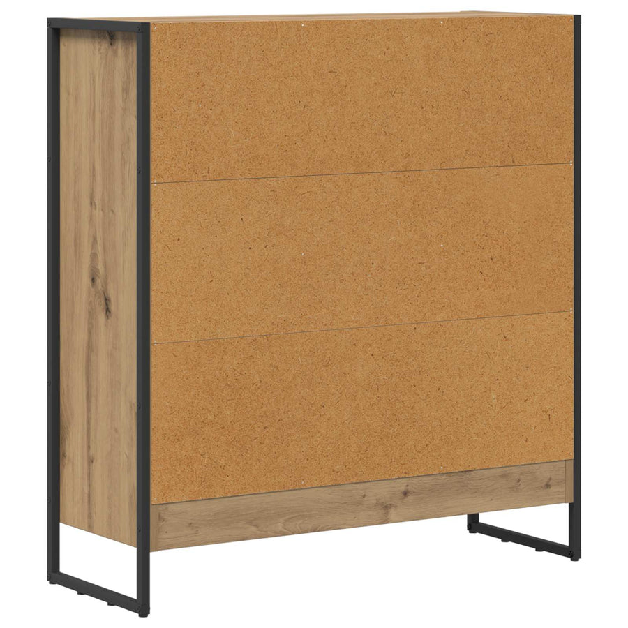 Boekenkast Ambachtelijk eiken 80 x 30 x 155 cm Bewerkt hout