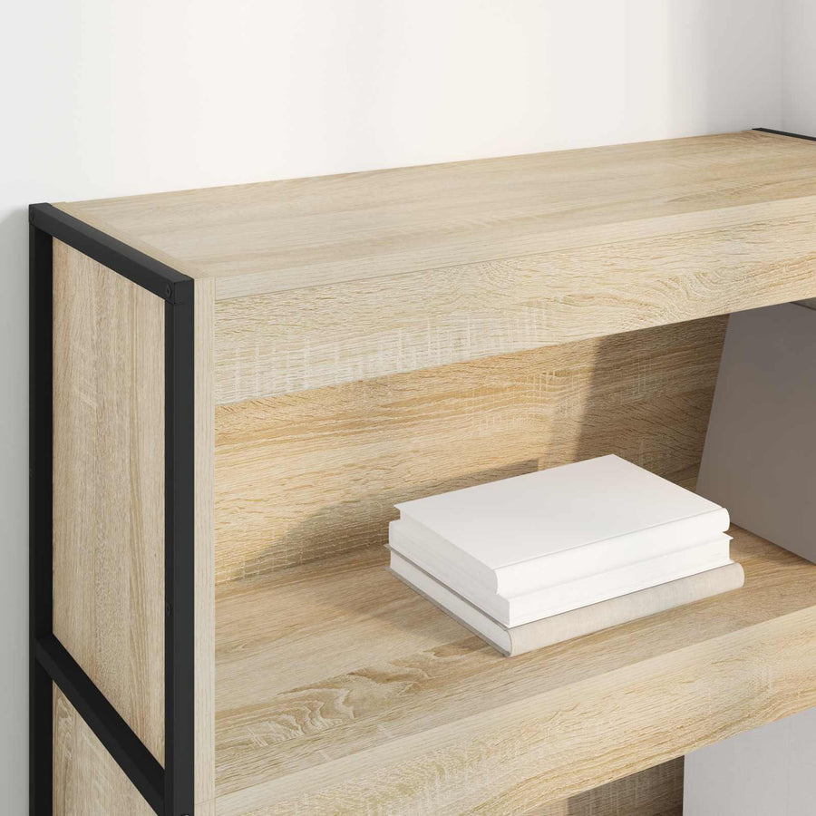 Boekenkast Sonoma 80 x 30 x 155 cm Bewerkt hout