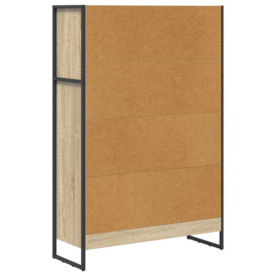 Boekenkast Sonoma 80 x 30 x 155 cm Bewerkt hout