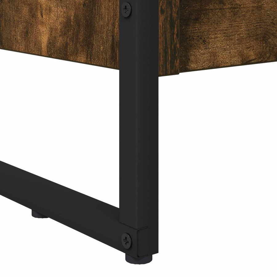 Boekenkast Rook Eik 80 x 30 x 155 cm Bewerkt hout