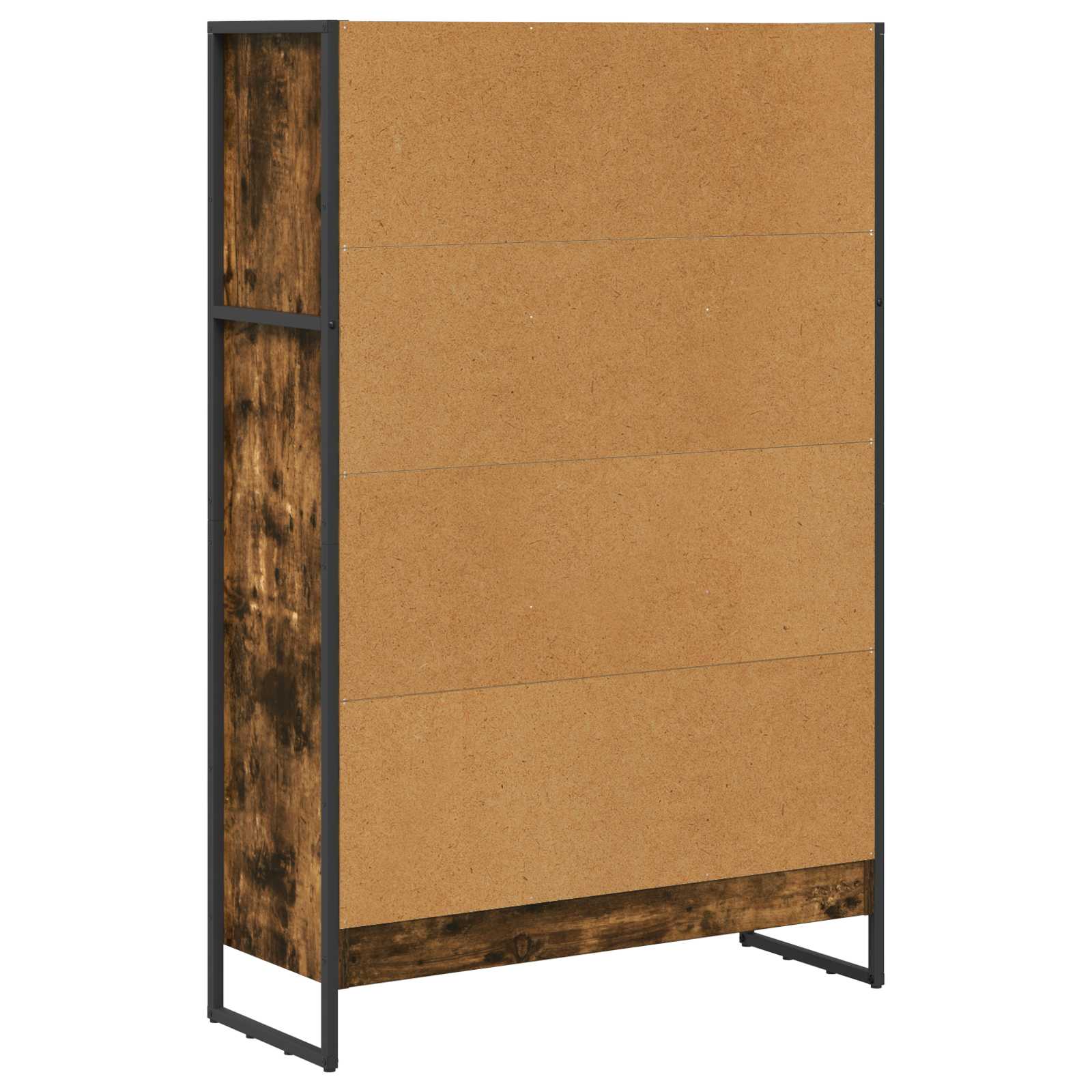 Boekenkast Rook Eik 80 x 30 x 155 cm Bewerkt hout