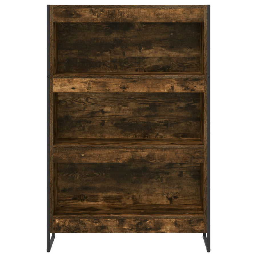 Boekenkast Rook Eik 80 x 30 x 155 cm Bewerkt hout