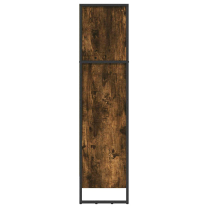 Boekenkast Rook Eik 80 x 30 x 155 cm Bewerkt hout