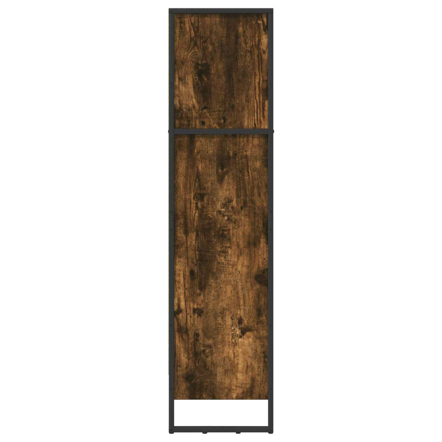 Boekenkast Rook Eik 80 x 30 x 155 cm Bewerkt hout