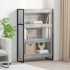 Boekenkast 80x30x121 cm grijs Sonoma bewerkt hout