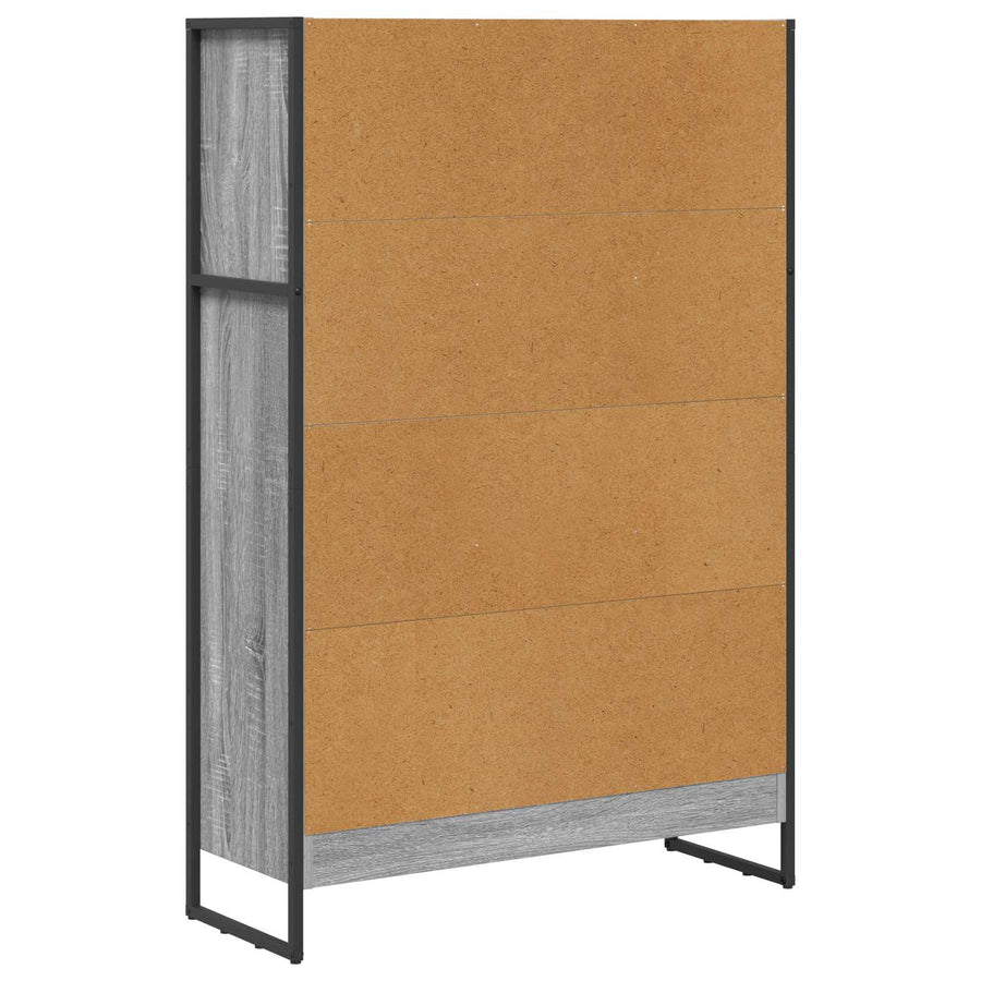 Boekenkast Grijs Sonoma 80 x 30 x 155 cm Bewerkt hout