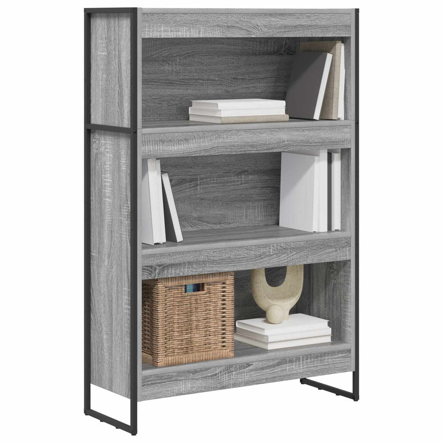 Boekenkast Grijs Sonoma 80 x 30 x 155 cm Bewerkt hout