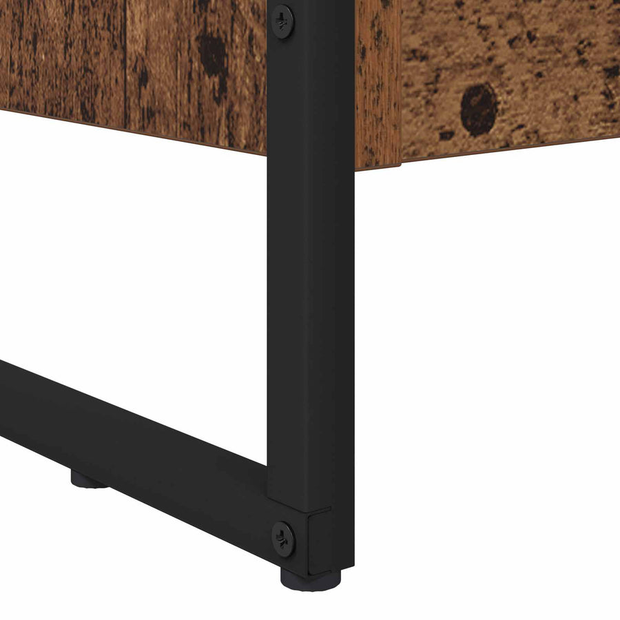 Boekenkast Oud Hout 80 x 30 x 155 cm Bewerkt hout