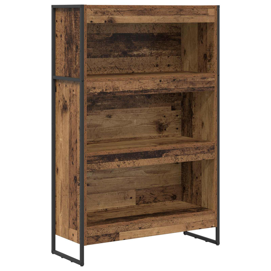 Boekenkast Oud Hout 80 x 30 x 155 cm Bewerkt hout