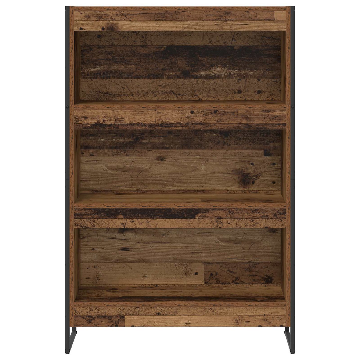 Boekenkast Oud Hout 80 x 30 x 155 cm Bewerkt hout