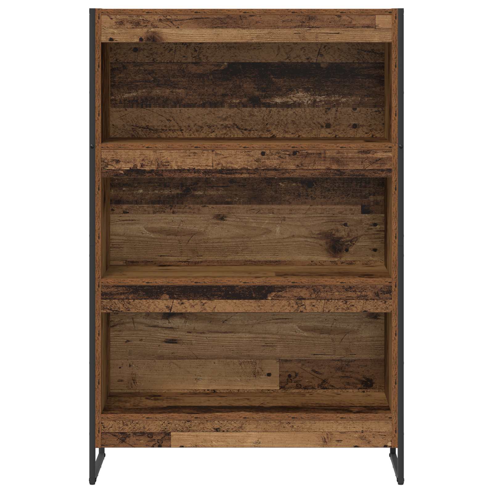 Boekenkast Oud Hout 80 x 30 x 155 cm Bewerkt hout