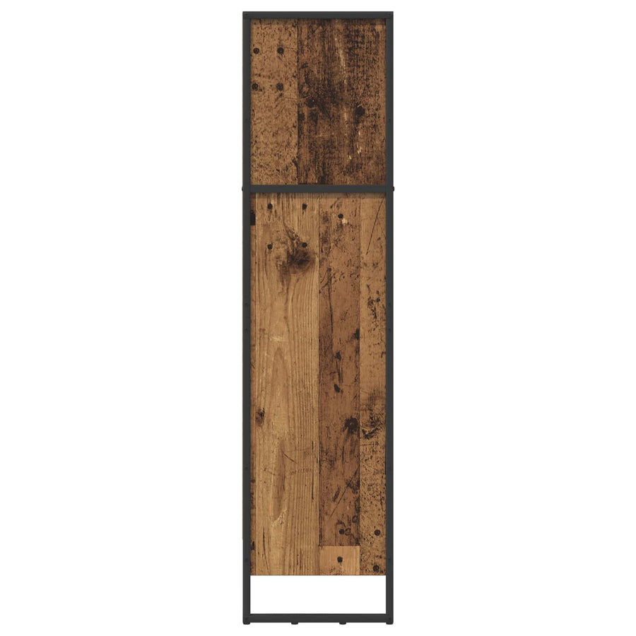 Boekenkast Oud Hout 80 x 30 x 155 cm Bewerkt hout