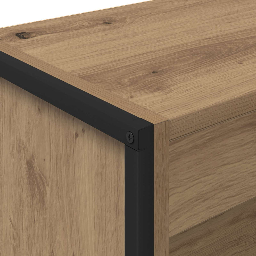 Boekenkast Ambachtelijk eiken 80 x 30 x 155 cm Bewerkt hout