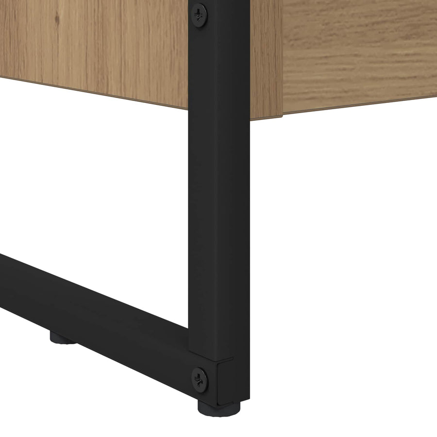 Boekenkast Ambachtelijk eiken 80 x 30 x 155 cm Bewerkt hout